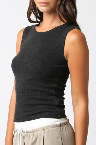 marilyn tank top - charcoal