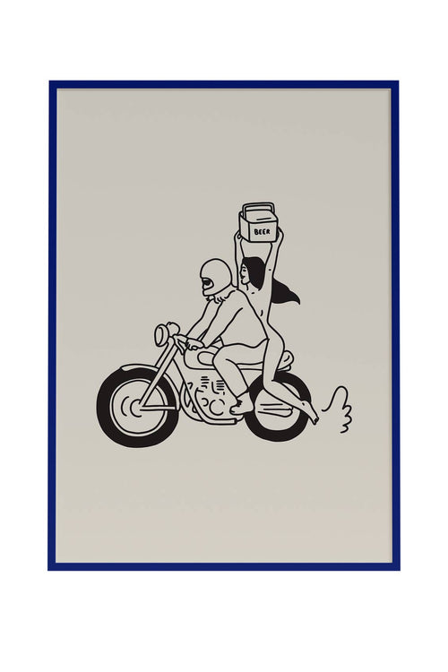 beer run art print - 5x7