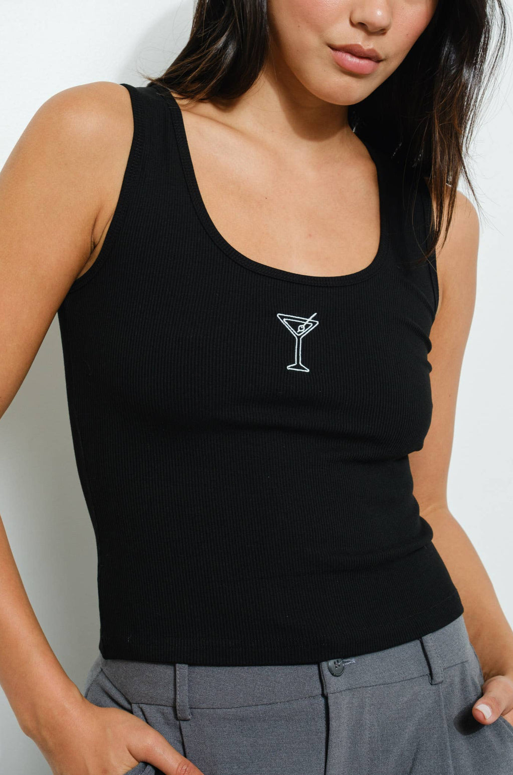 martini tank - black