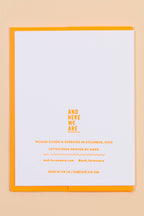 congrats letterpress greeting card