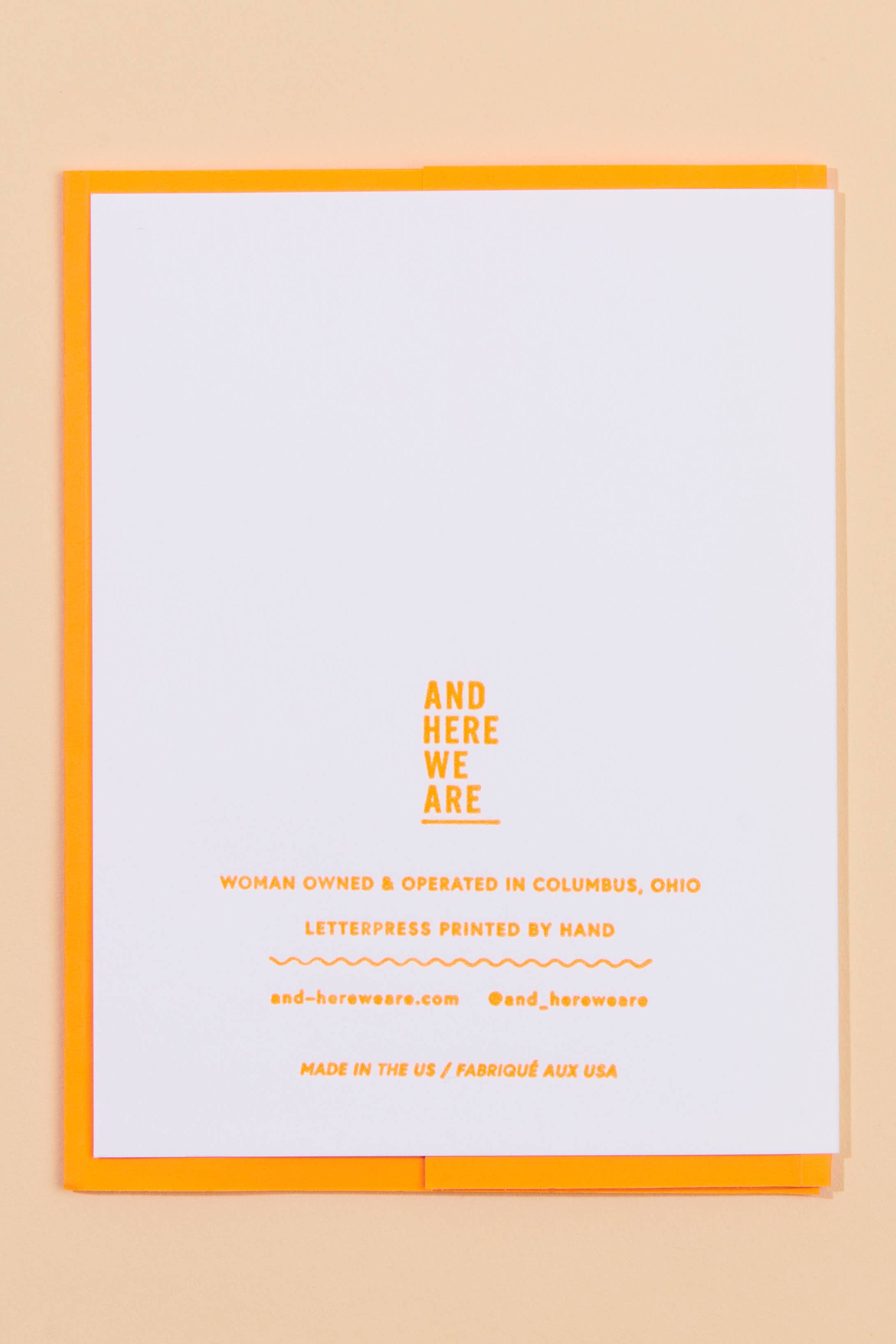 congrats letterpress greeting card