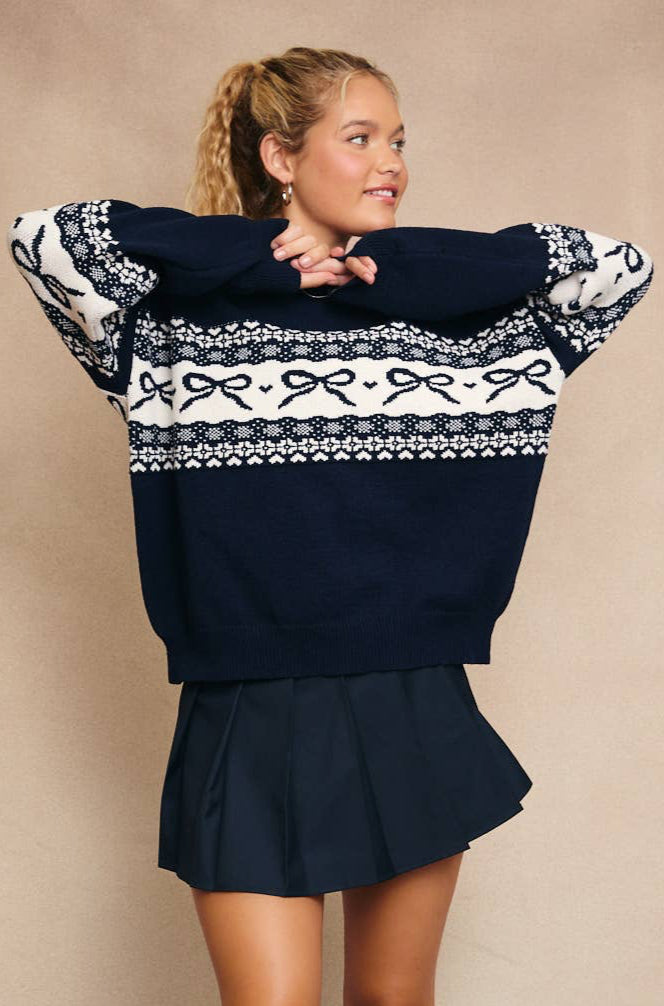 ruthie sweater - navy
