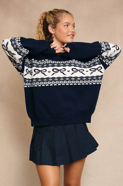 ruthie sweater - navy