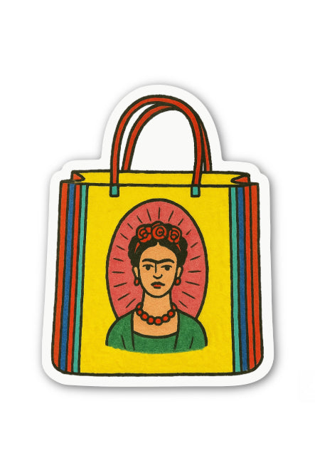 frida kahlo tote bag sticker
