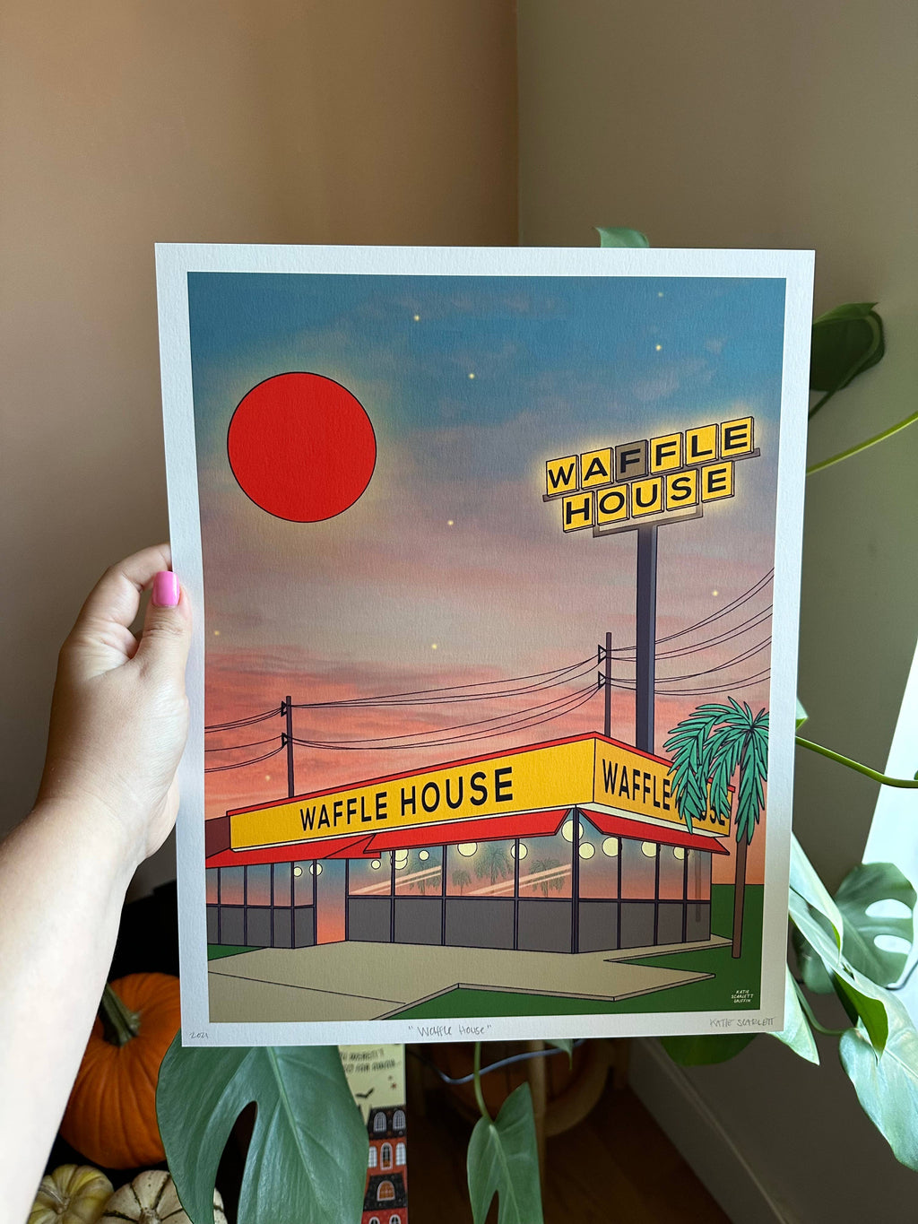 waffle house print