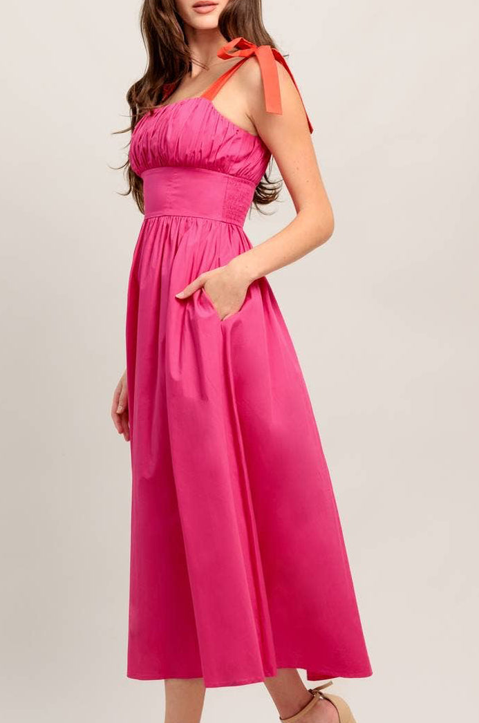 kate dress - fuchsia