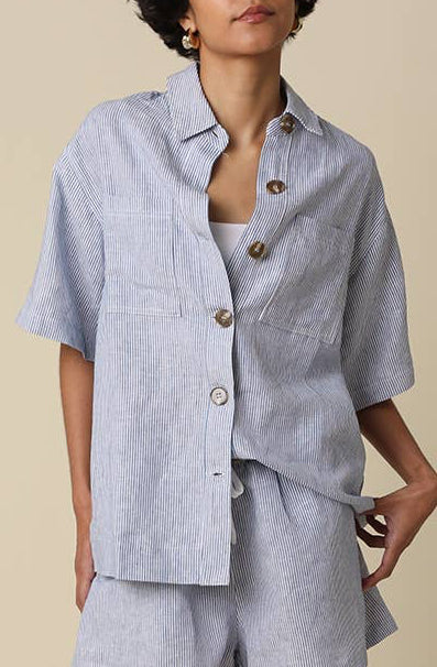 alison blouse - denim