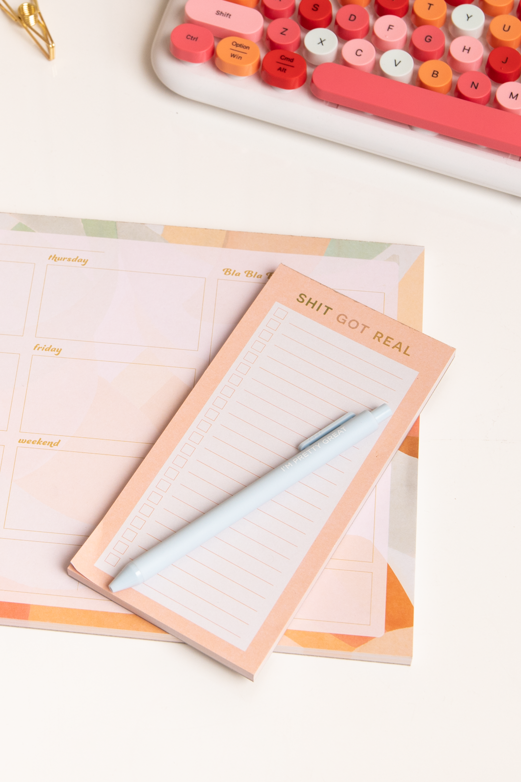 extra small tearaway notepad - shit got real