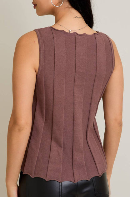 collins top - mocha
