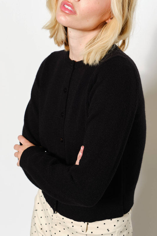 devyn cardigan - black