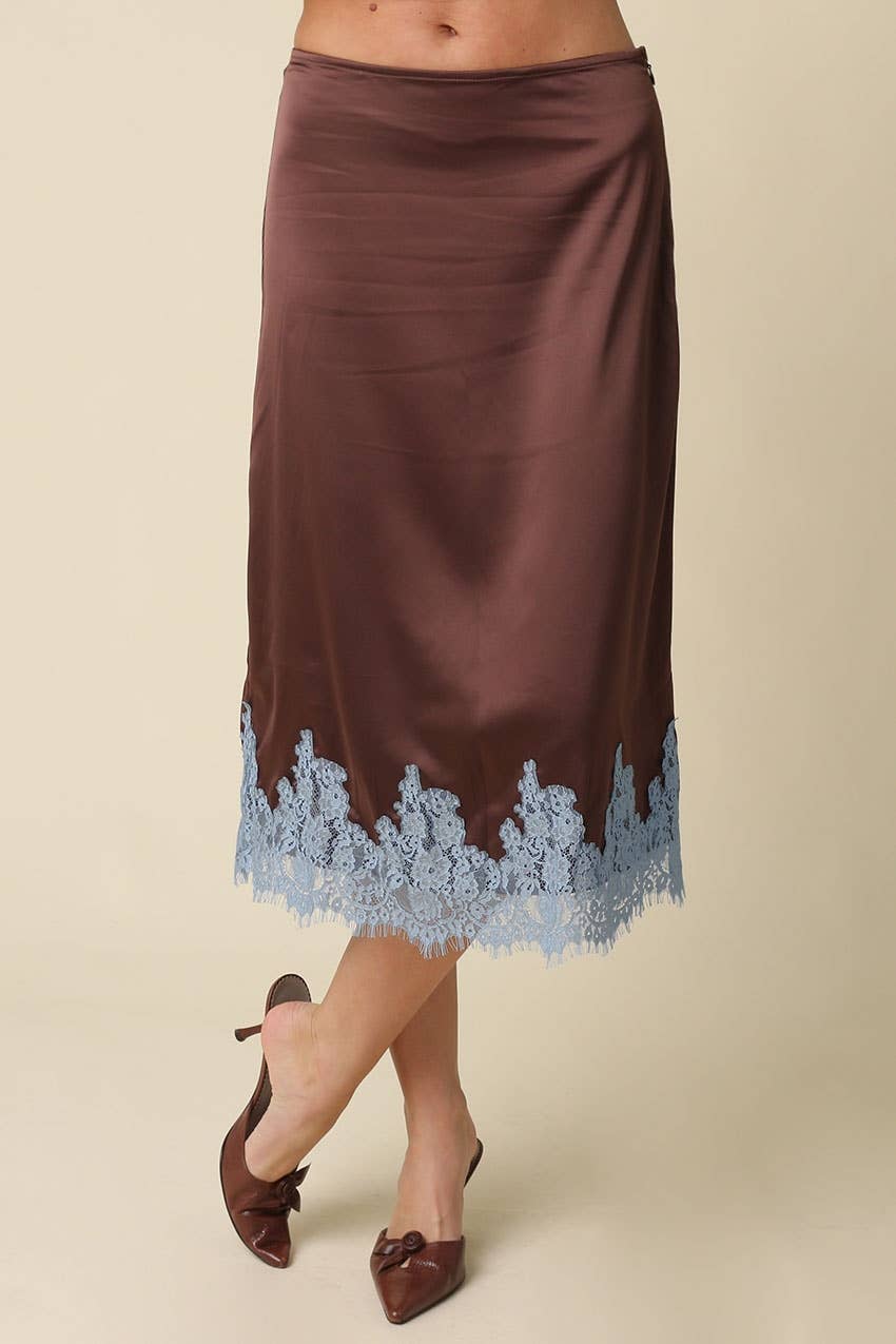 lois skirt - brown