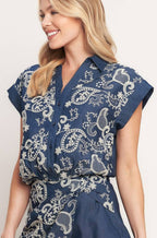 maggie top - dark denim