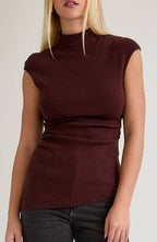 iris top - brown