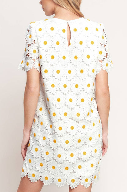 marguerite dress - white