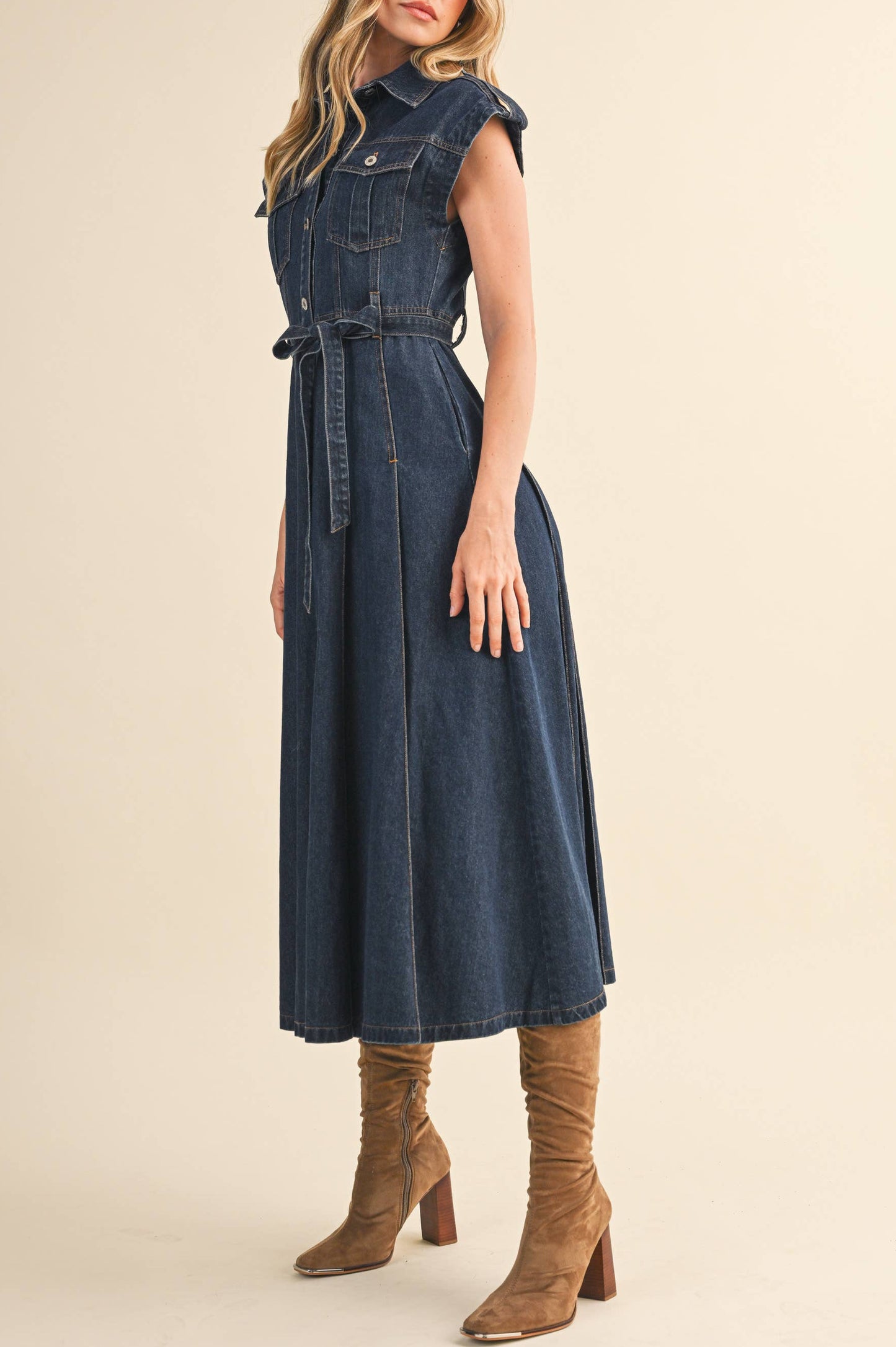 dakota dress - dark denim