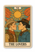 the lovers tarot sticker- cowboy edition