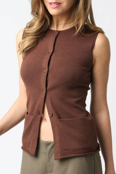 mila top - brown