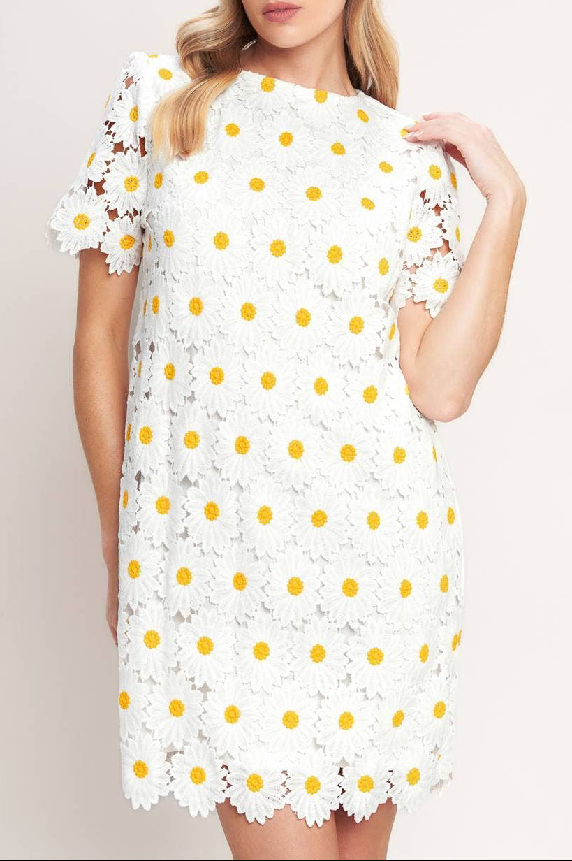 marguerite dress - white