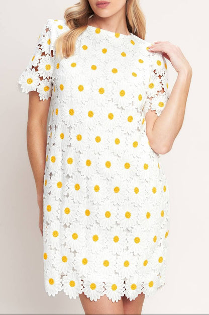 marguerite dress - white