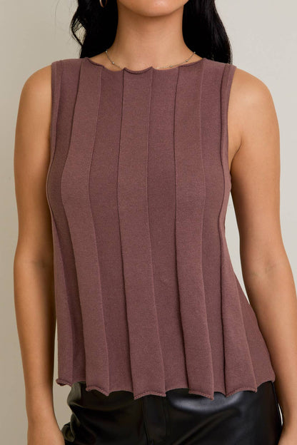 collins top - mocha