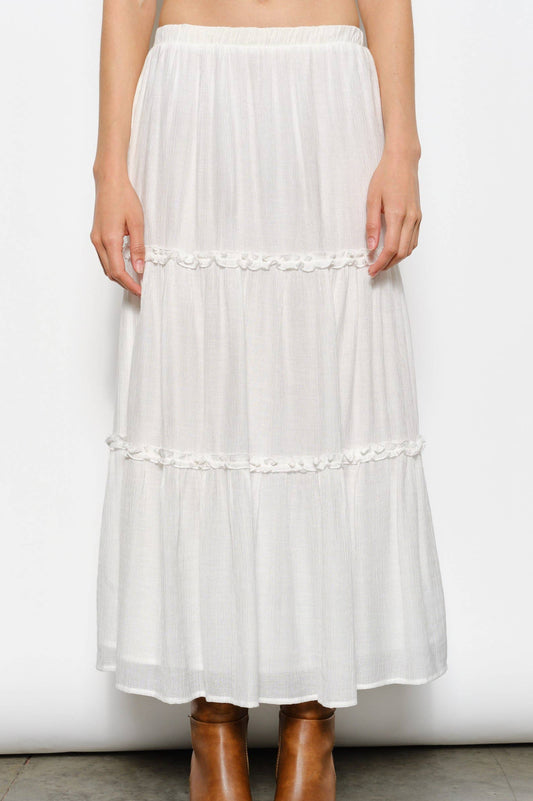 april maxi skirt - off white