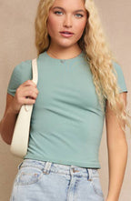 carter tee - sage (FINAL SALE)