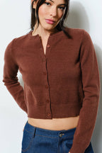 devyn cardigan - brown