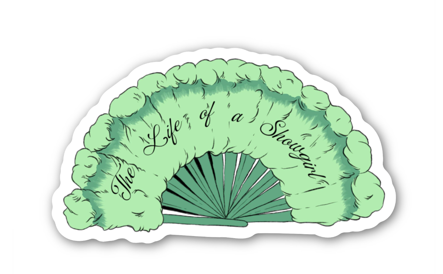 "the life of a showgirl” sticker (FINAL SALE)