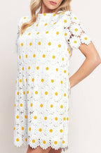 marguerite dress - white
