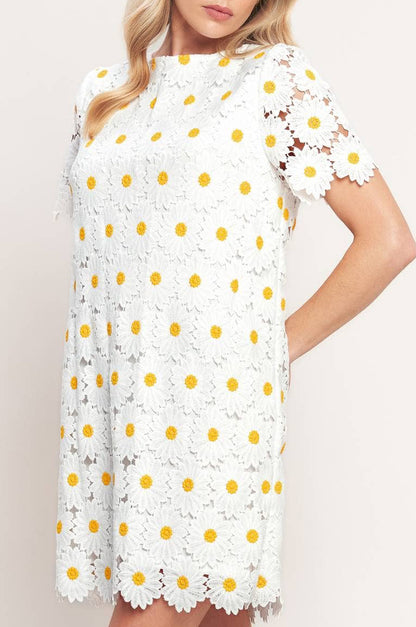 marguerite dress - white