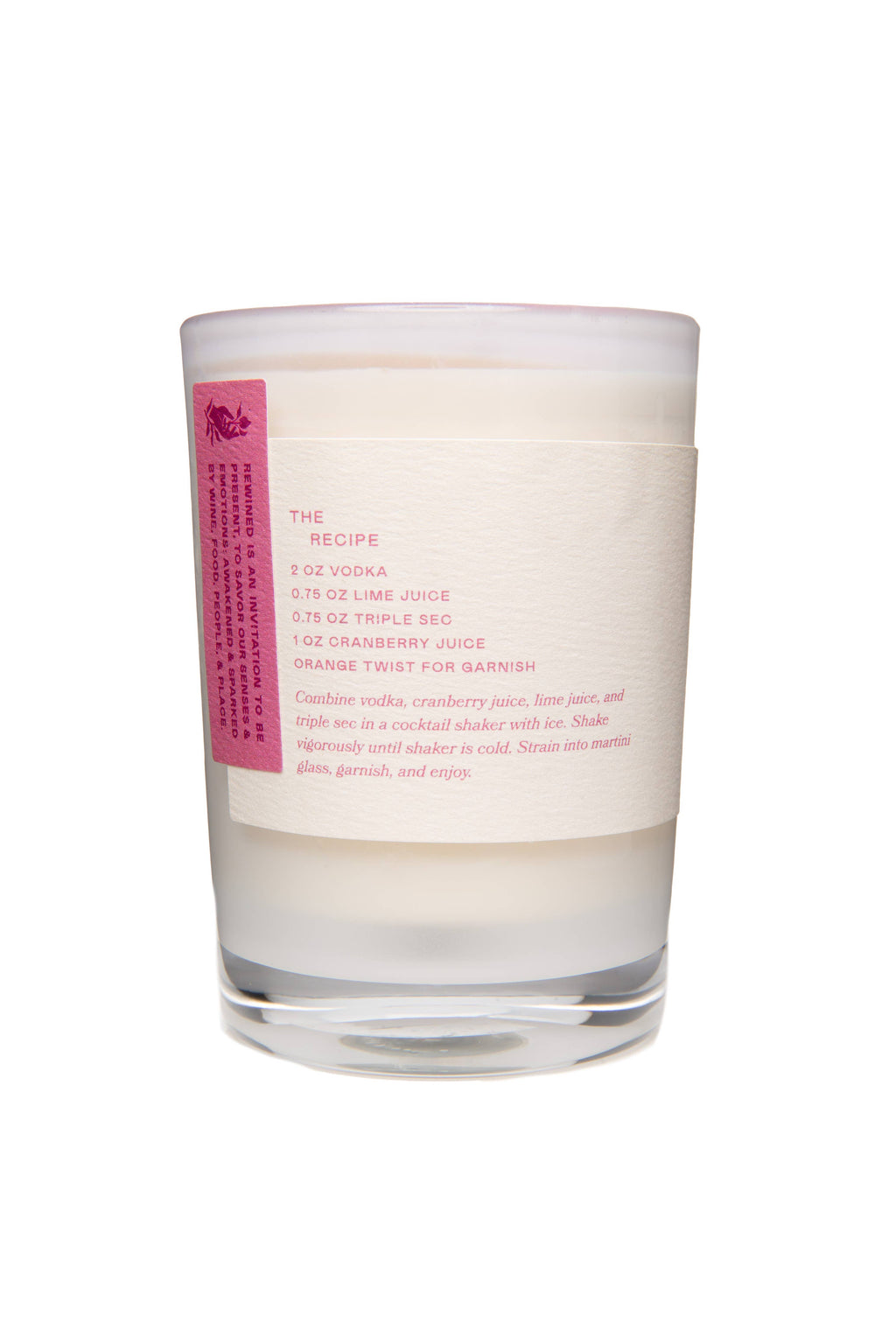 cocktail candle - cosmopolitan