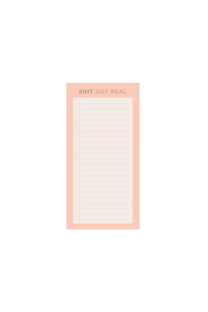 Extra small notepads with a pink and blue cover, alongside a pen, paper clips, washi tape, and a glue stick, all arranged on a beige background.