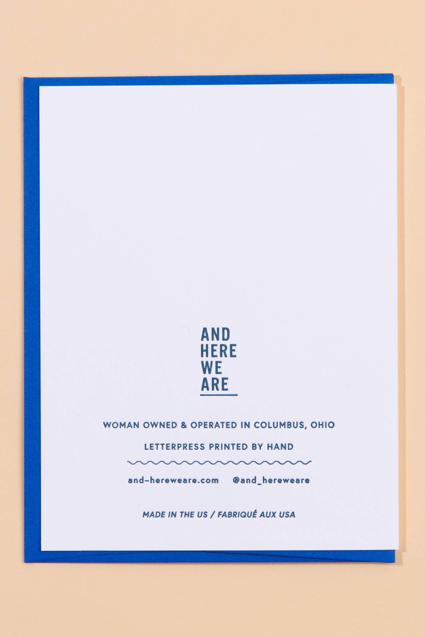 so far, so good letterpress card