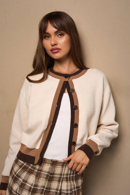 bailee cardigan - ivory
