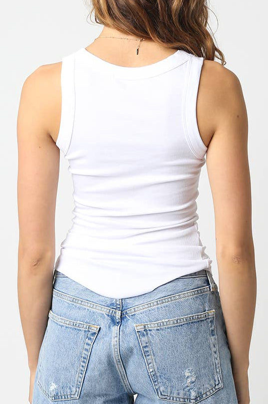 dean tank top - white