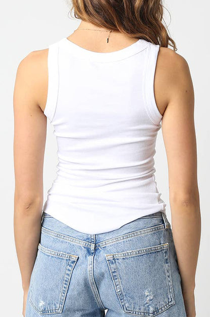 dean tank top - white