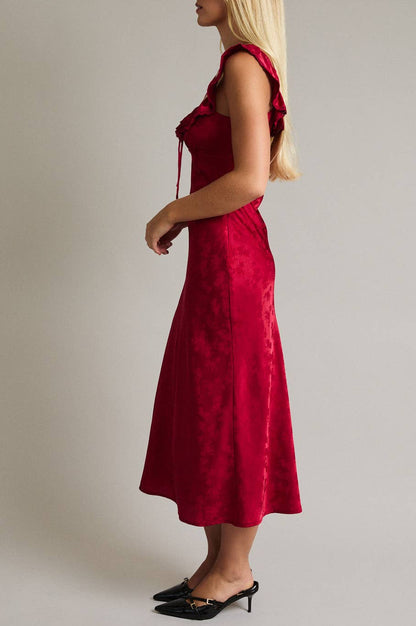 noel dress - ruby red