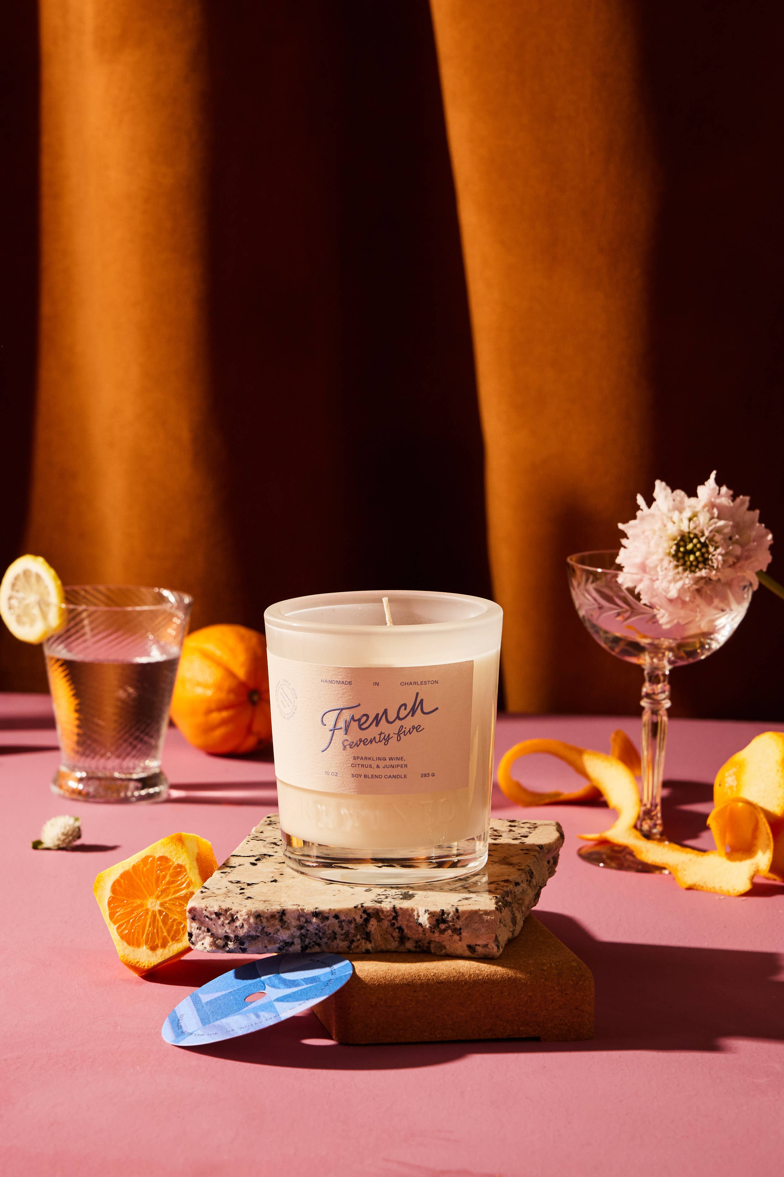 cocktail candle - french 75