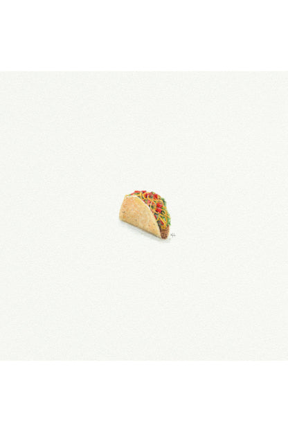 tiny watercolor print - taco