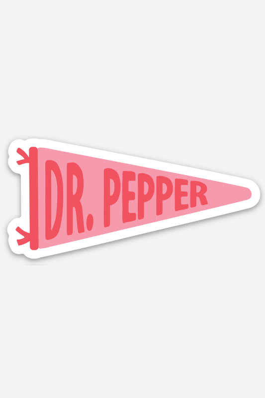 dr pepper banner sticker