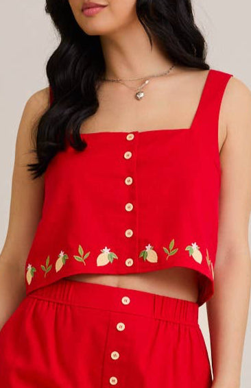 rylee top - red (FINAL SALE)