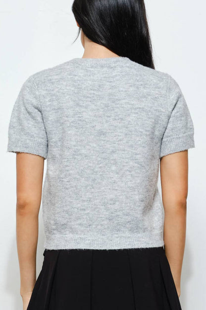 adri sweater - heather grey
