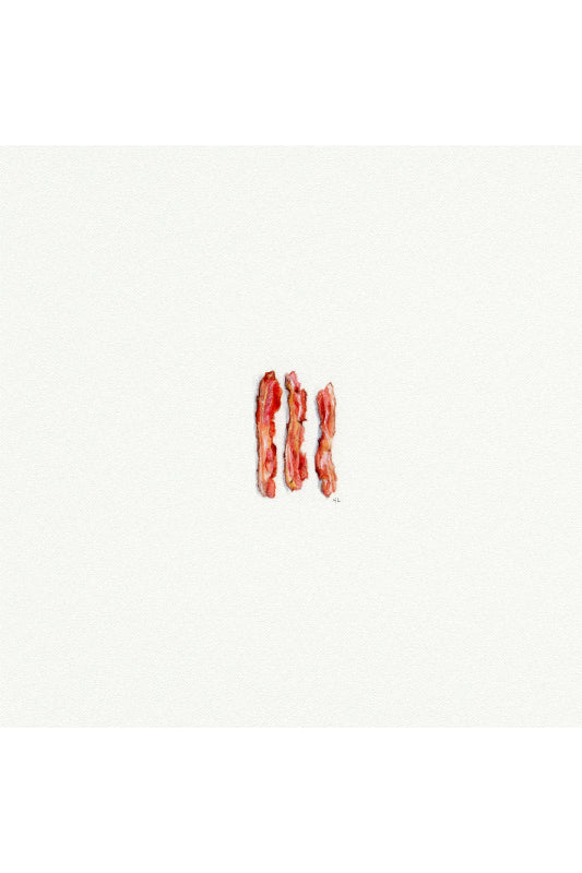 tiny watercolor print - bacon