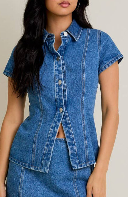 sawyer top - denim