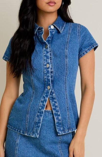 sawyer top - denim