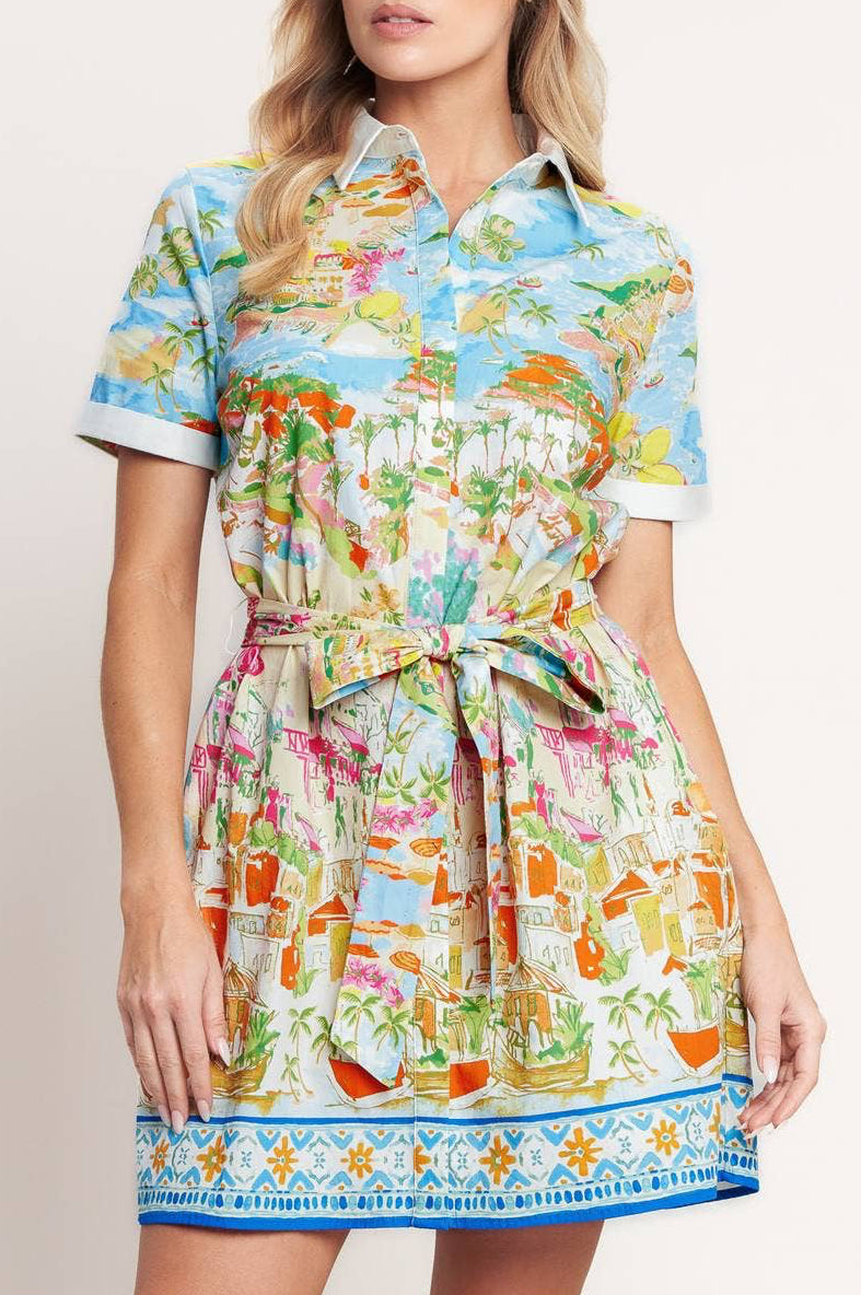 cannes mini dress - multi