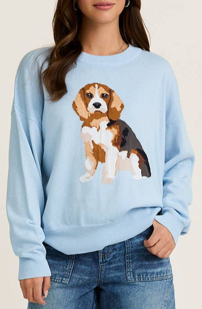 shiloh sweater - baby blue
