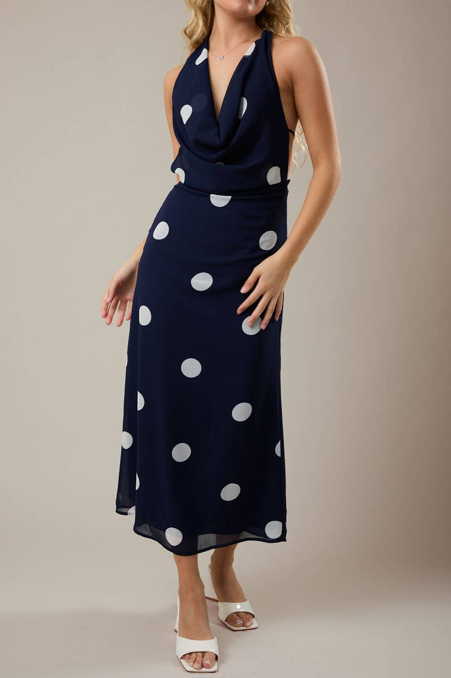 isabella dress - navy