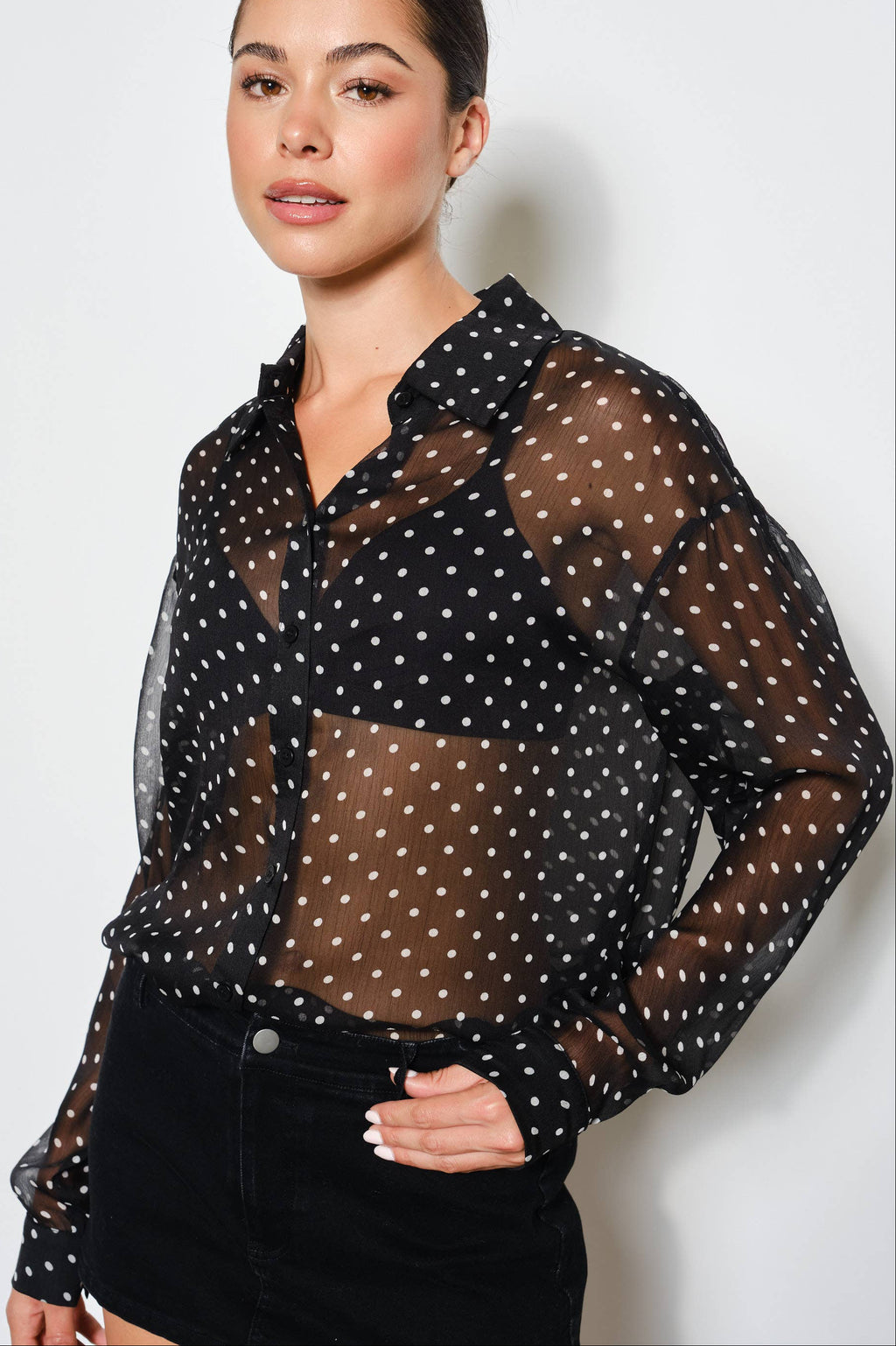 cecilia blouse - black