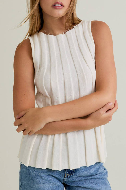 collins top - ivory